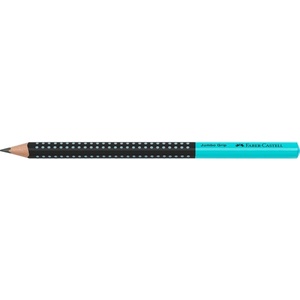 Faber-Castell Grip Jumbo триъгълен двуцветен черен/тюркоазен графитен молив HB FC511912 (FC511912)