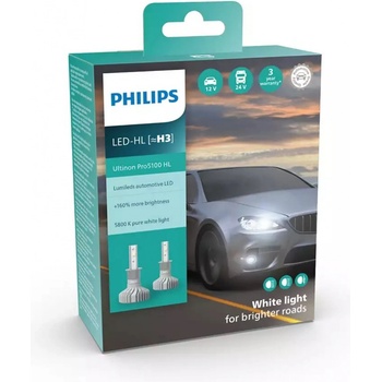 Philips Ultinon Pro5100 HL H3-LED PK22s 12/24V 12W 11336U51X2 2 ks