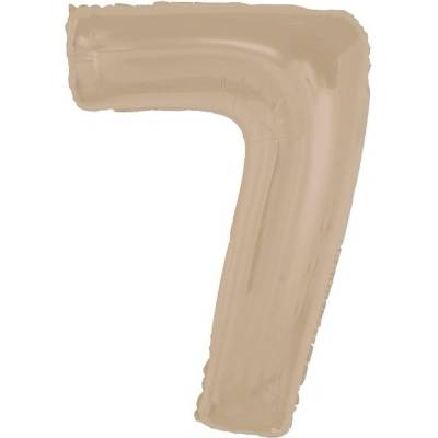 Godan Balónek fóliový číslo 7 matný latte 92cm