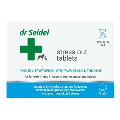 Dr Seidel Stress Out Tablety na stres pre psa alebo mačku 30 tabliet