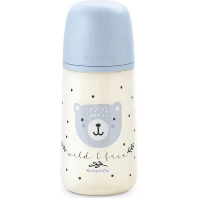 Suavinex kojenecká láhev Wild & Free modrá 270 ml