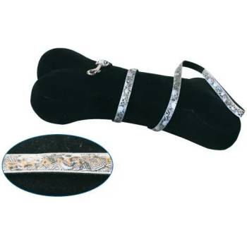 Croci Phantom Nero - повод за кучета сребърно черен - 120см/20мм