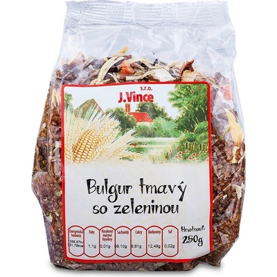 J Vince Bulgur tmavý so zeleninou 250 g