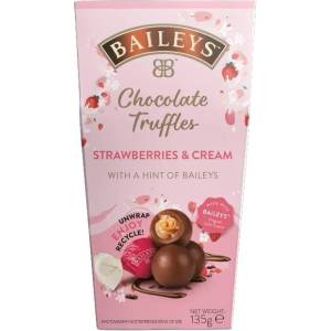 BAILEYS Шоколадови трюфели Strawberries & Cream 135г Картонена кутия