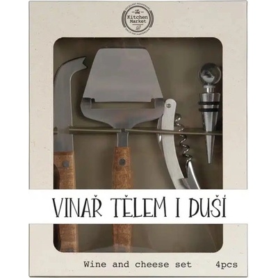 Mediabox Dárková sada na sýr a víno - Vinař tělem i duší