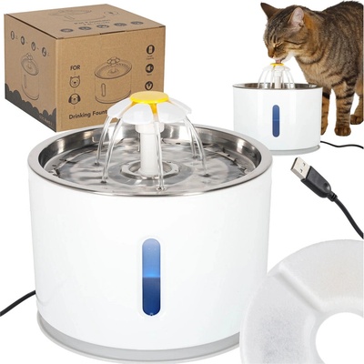 KIK KX2985 Fontána pre domáce zvieratá LED 2400 ml USB