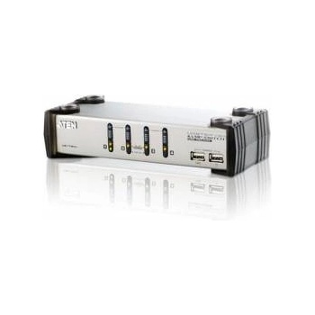 ATEN Превключвател KVMP ATEN CS1734A, 4-портов, PS/2-USB, VGA/Audio, ATEN-CS1734AC-AT