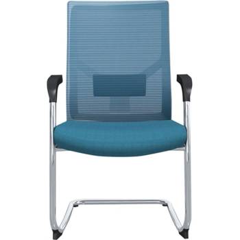 Image 1 of RFG Посетителски стол RFG Snow M, до 120кг, дамаска/меш, светлосин, 2 броя в комплект (226C-BS/OA2011/OS332)