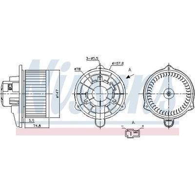 Vnitřní ventilátor NISSENS 87270