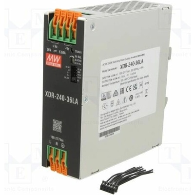 MEAN WELL XDR-240-36LA Napájecí zdroj: spínaný; na lištu DIN; 240W; 36VDC; 0÷6,66A; OUT: 1