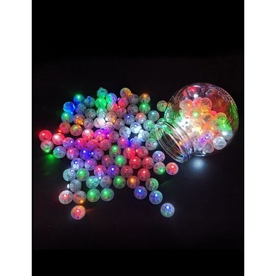 Anbet 100 LED balónkových světel, kulaté mini barevné balónkové světýlka na párty, Halloween, Vánoce,
