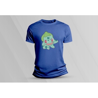 Sandratex dětské bavlněné tričko pokémon Bulbasaur královsky modrá