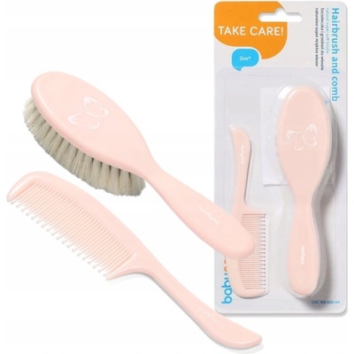 BabyOno hrebienok s kefkou Light Pink 2020