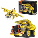 MECHANICAL MASTER - Stavebnice 2v1 Sklápěč & Letadlo 361 ks