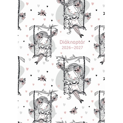 TopTimer Ученическа книжка TOPTIMER хартиена корица B/6 седмична 120x170mm Swinging girl 2026-2027 27D100J-00D (27D100J-00D)