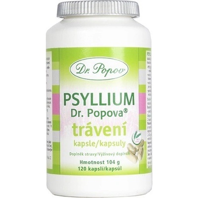 Dr.Popov Psyllium na trávenie 120 kapsúl