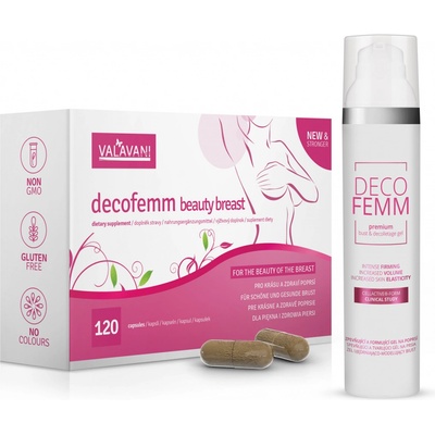 DecoFemm Beauty Breast 120 kapslí + DecoFemm gel 100 ml – Zboží Mobilmania