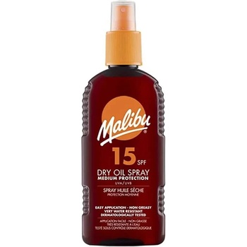 Malibu Dry Oil Spray SPF 15 sunscreen 200ml - Red (White)
