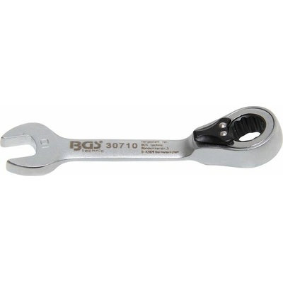 BGS technic Očkoplochý klíč 10 mm s ráčnou, extra krátký BGS 30710