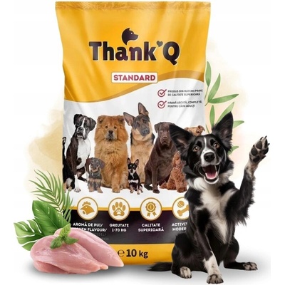 Thank´Q Standard Dog Adult Kurča 10 kg
