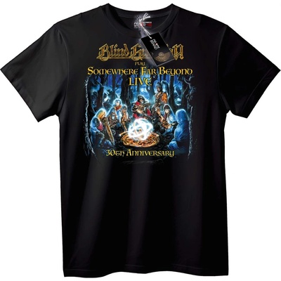 NOONEBRAND Тениска Blind Guardian 30-годишнина - 2XL, White