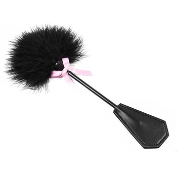 Image 1 of Fetish Addict Feather Tickler and Paddle 2in1 29cm Black