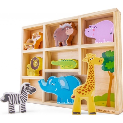 New Classic Toys zvířátka ze safari v boxu