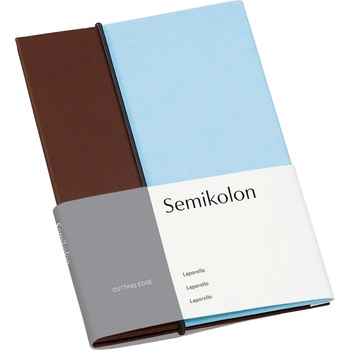 Semikolon Фотоалбум Leporello Cutting Edge кафяво-небесносин (364860)