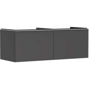 Hansgrohe Xelu Q - Шкафче за умивалник, 50x136x55 см, 2 чекмеджета, матово сиво/матово бяло 54067700 (54067700)