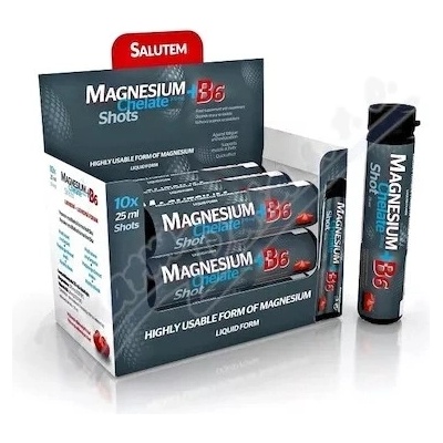 Magnesium Chelate + B6 cherry SALUTEM ampulky na pitie s višňovou príchuťou á 25 ml 10 ks