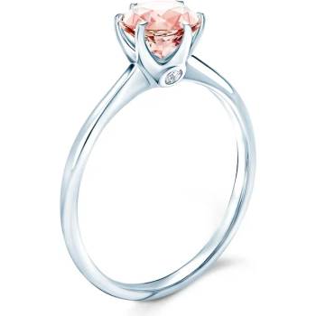 Image 1 of SAVICKI Годежен пръстен The Journey: бяло злато, морганит