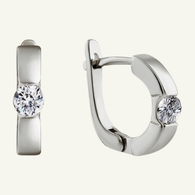 SilveAmo stříbrné s bílým zirkonem 2 CK2F264