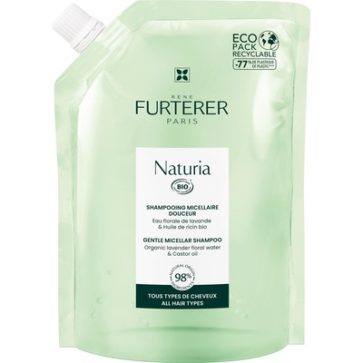 Rene Furterer Naturia Мицеларен шампоан-пълнител, 400 ml
