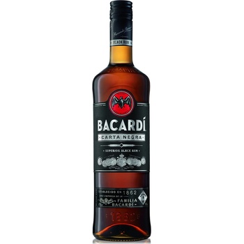 Bacardi Carta Negra 40% 1 l (čistá fľaša)