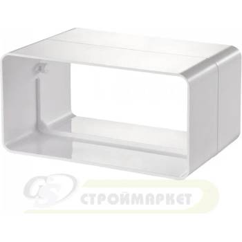 Image 1 of VENTS КОНЕКТОР ЗА ПЛОСЪК ВЪЗДУХОВОД 818 60x204 ПВЦ (818)
