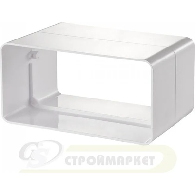 VENTS КОНЕКТОР ЗА ПЛОСЪК ВЪЗДУХОВОД 818 60x204 ПВЦ (818)