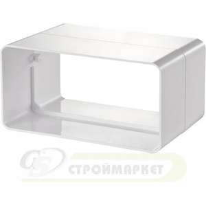 VENTS КОНЕКТОР ЗА ПЛОСЪК ВЪЗДУХОВОД 818 60x204 ПВЦ (818)