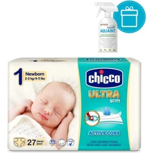 CHICCo Plienky Newborn 2-5 kg 27 ks