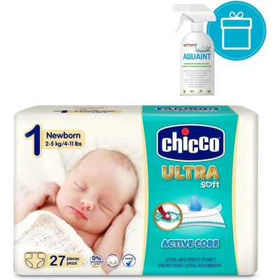 CHICCo Plienky Newborn 2-5 kg 27 ks