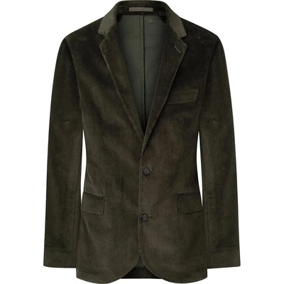 HACKETT Сако Hackett Cord Stretch Fit blazer - Green (Olive Green)