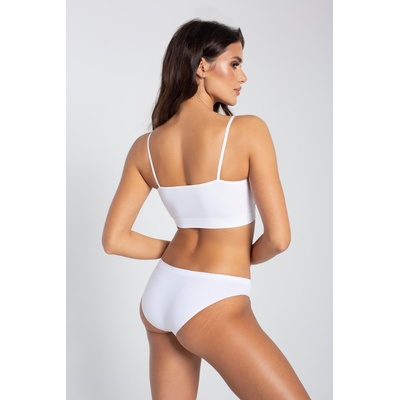 Gatta Bodywear Дамски безшевни бикини с ниска талия, белиeh-66959-white - Черен, размер xl