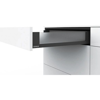 Cemux H Box SLIM skleněné bočnice antracit H84/500 mm