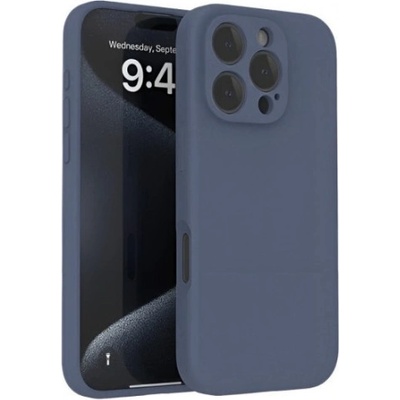 Mobi-Fon Силиконов кейс iPaky матиран, За iPhone 16 Pro Max (6.9), Тъмносин (IPH-16PMAX-007)