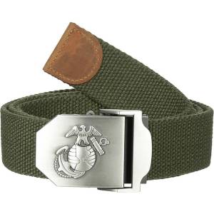MFH Колан MFH USMC Web Belt, приблизително 4 cm, OD зелен (22507B)