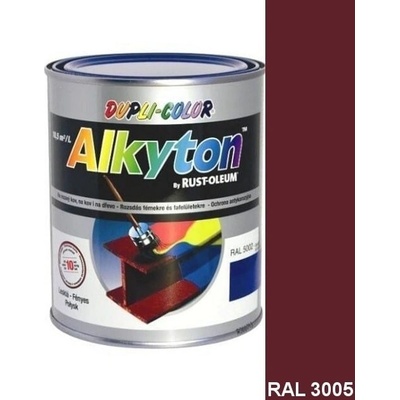 Alkyton hladký saténový 0,25l RAL 3005 vínová červená polomat