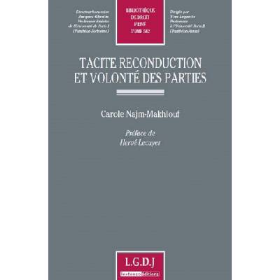 tacite reconduction et volonté des parties | Najm-makhlouf c