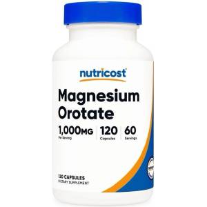 Nutricost Magnesium Orotate, 1000 mg, 120 капсули, Nutricost (67365 (417101) NC)