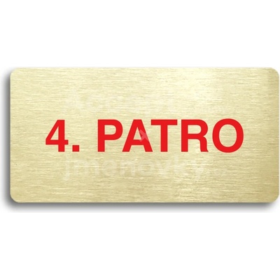 ACCEPT Piktogram 4. PATRO - zlatá tabulka - barevný tisk bez rámečku