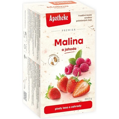 Apotheke Malina a jahoda s echinaceou čaj 20 x 2 g