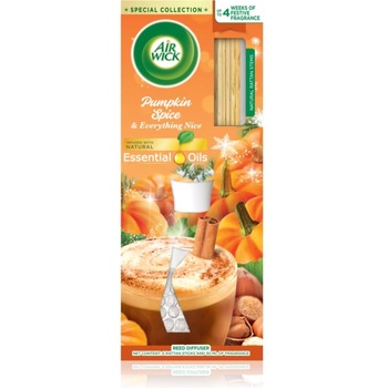 Air Wick Reed Diffuser Pumpkin Spice & Everything Fine aроматизиращ дифузер с пълнител 30ml